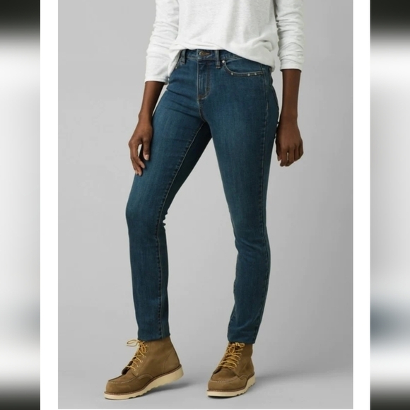 💚HP💚NWT prAna Sienna Jean Mid Rise in True Blue - Picture 1 of 11